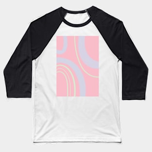 Pink and purple abstract painting Baseball T-Shirt